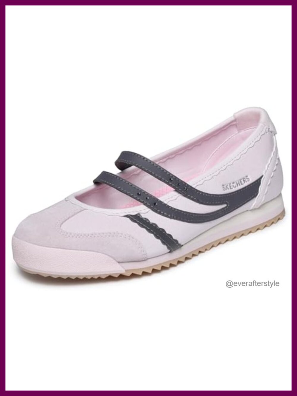 Skechers Topnotch Mary Jane Sneaker Faux Leather Air-Cooled Memory Foam Pull-On